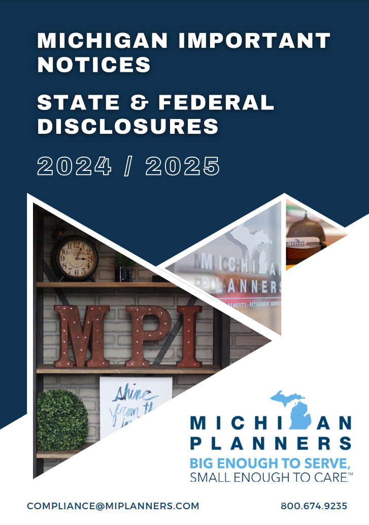 Mi State And Federal Cover Page