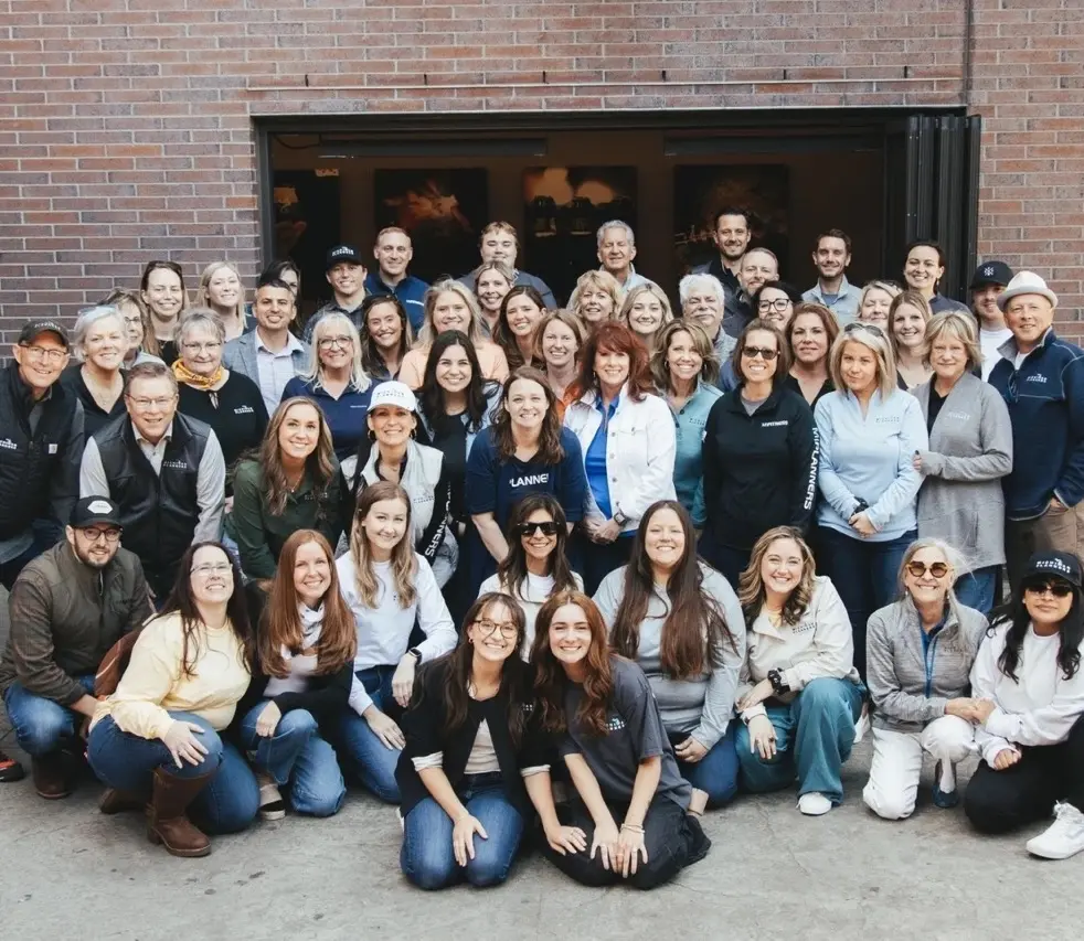 The Michigan Planners team poses for a group photo at an All-Staff meeting.
