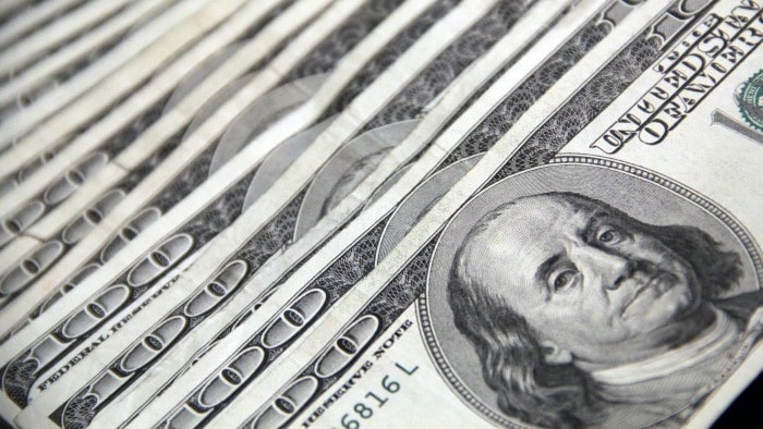 A stack of $100 bills